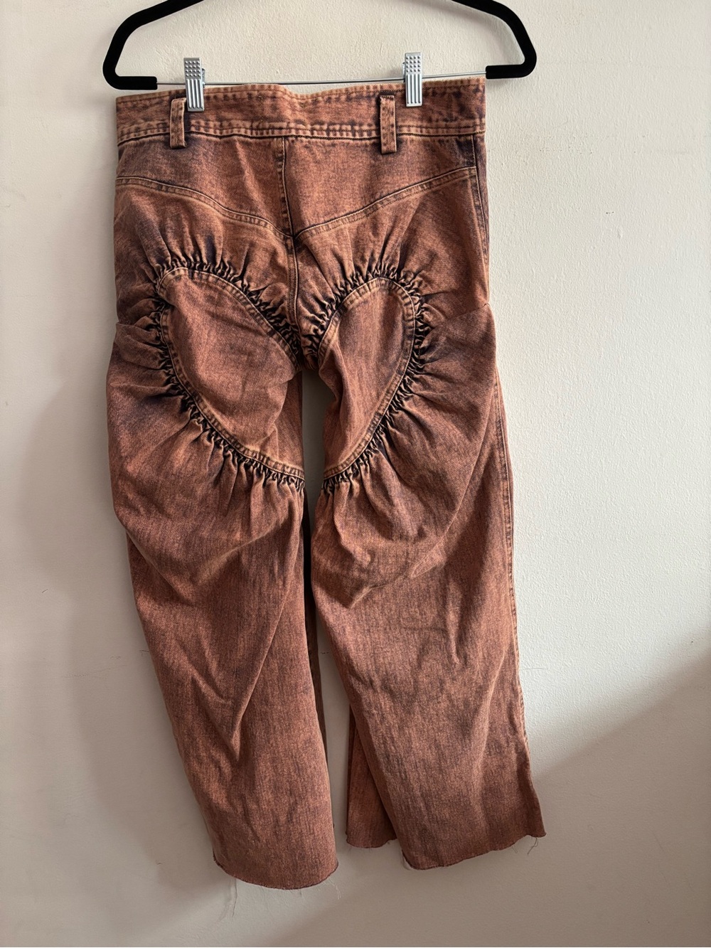 Taottao pink jeans with heart shaped ruching - Picture 5 of 6
